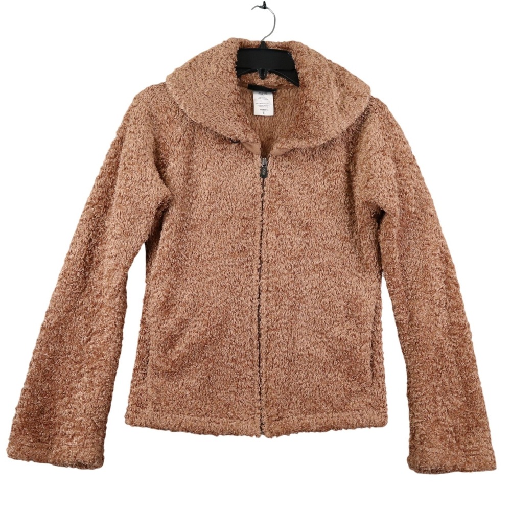 Patagonia Synchilla Fleece Jacket Womens S Brown Teddy‎ Full Zip Outdoor Wear